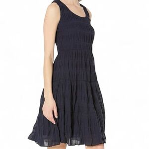 NWT Max Studio black cotton gauze Maxi dress S